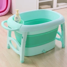 Детская складная ванна, детское ведро для купания, большая Бытовая детская ванна, ванна для купания, детское ведро для купания