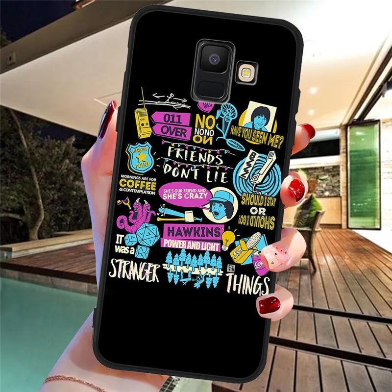 Для samsung Galaxy A9 A8 A7 A6 A5 A3 J3 J4 J5 J6 J8 плюс M30 A40S A10 A20E чехол для телефона чехол Coque Etui очень странные дела