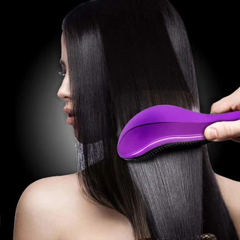 

Anti-static Hair Brush Comb Styling Tools Shower Electroplate Plastic Detangling Massage Combs for Women Girls Hair Styling