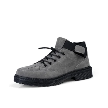 

Men's boots snow boots youth casual boots Electromechanical boots deodorant wear-resistant non-slip sole lightweight warh shoes