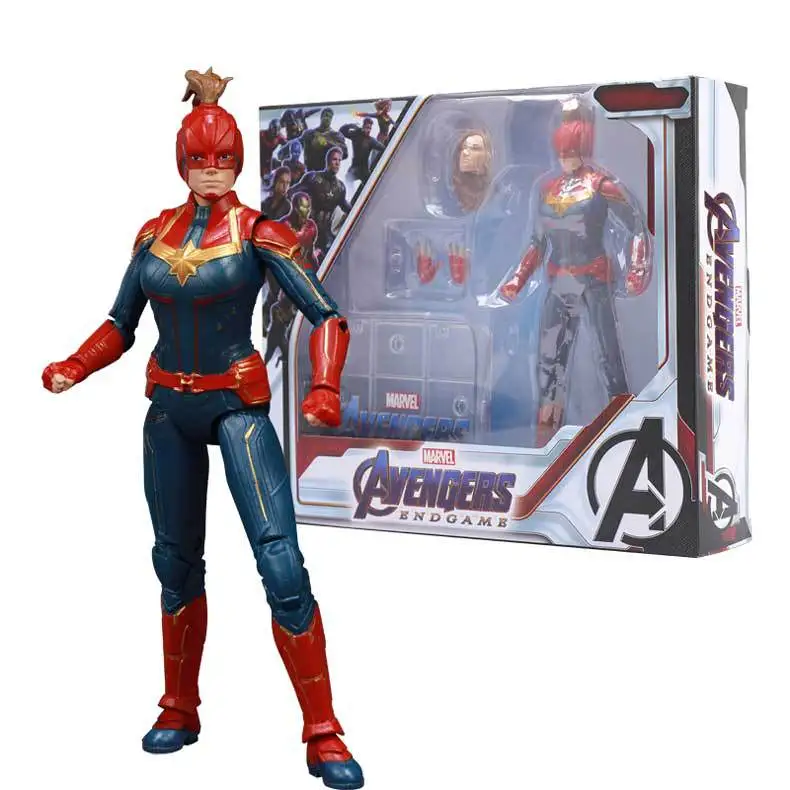 CM with Package Marvel Мстители эндшпиль Железный человек паук Железный человек танос Тор Халк Капитан Америка фигурка игрушки для детей мальчиков - Цвет: CM with Package
