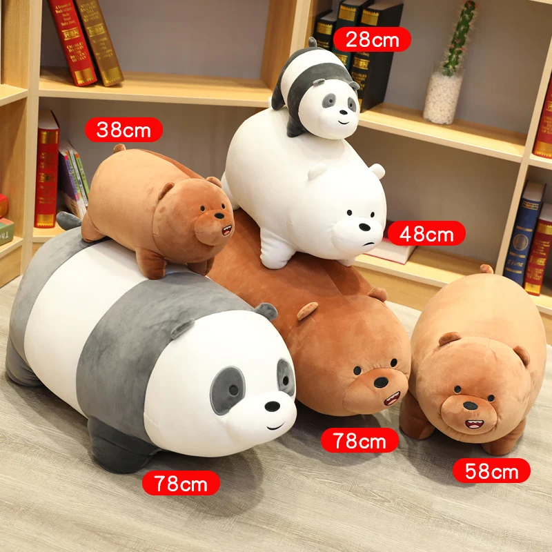 stand Bare Bear Plush Toys Children Stuffed Animals Cartoon figure Plush Doll Pillow Soft Cute Plush