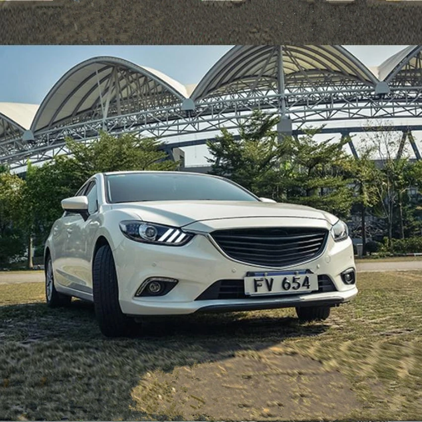 VLAND автомобильный Стайлинг Головной фонарь для Atenza светодиодный фонарь для Mustang дизайн DRL+ движущийся сигнал+ plug and play