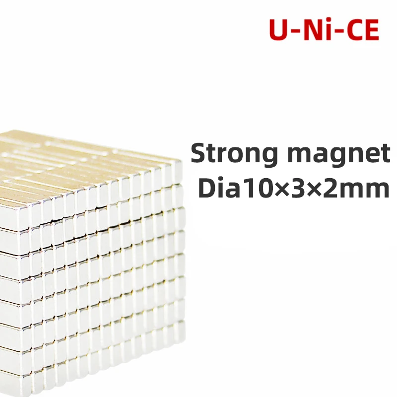

10/20/50pcs 10x3x2mm N35 Mini dinner strong magnets 10 * 3 * 2 small permanent rare earth neodymium art