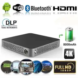 Проектор с wi-fi мини HDMI кинотеатр для домашнего кинотеатра для samsung Xiaomi huawei Iphone Android Ios M10 4K HD 1080P TI-DLP технология