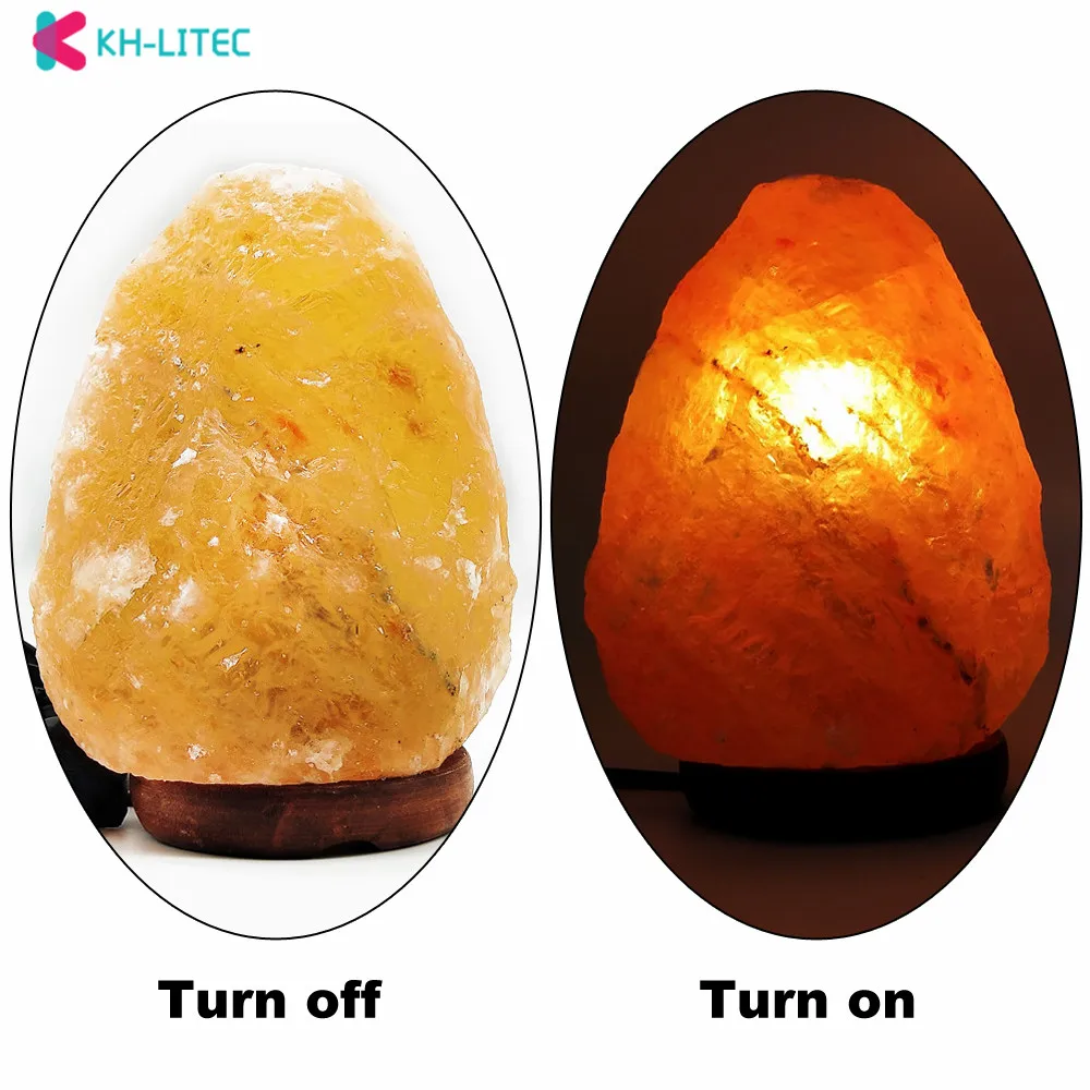 Lâmpada de Sal do Mar Luz da Noite Khlitec Forma Natural Himalaia Colorde Cristal Rochas Lâmpada Pode Ser Escurecido Esculpida Purificador ar 7 Khlitec lâmpada de sal forma natural himalaia