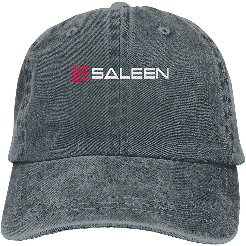 Мужская винтажная Регулируемая Кепка Дальнобойщика Saleen Mustang Motors с логотипом Модная Ковбойская Кепка, серая
