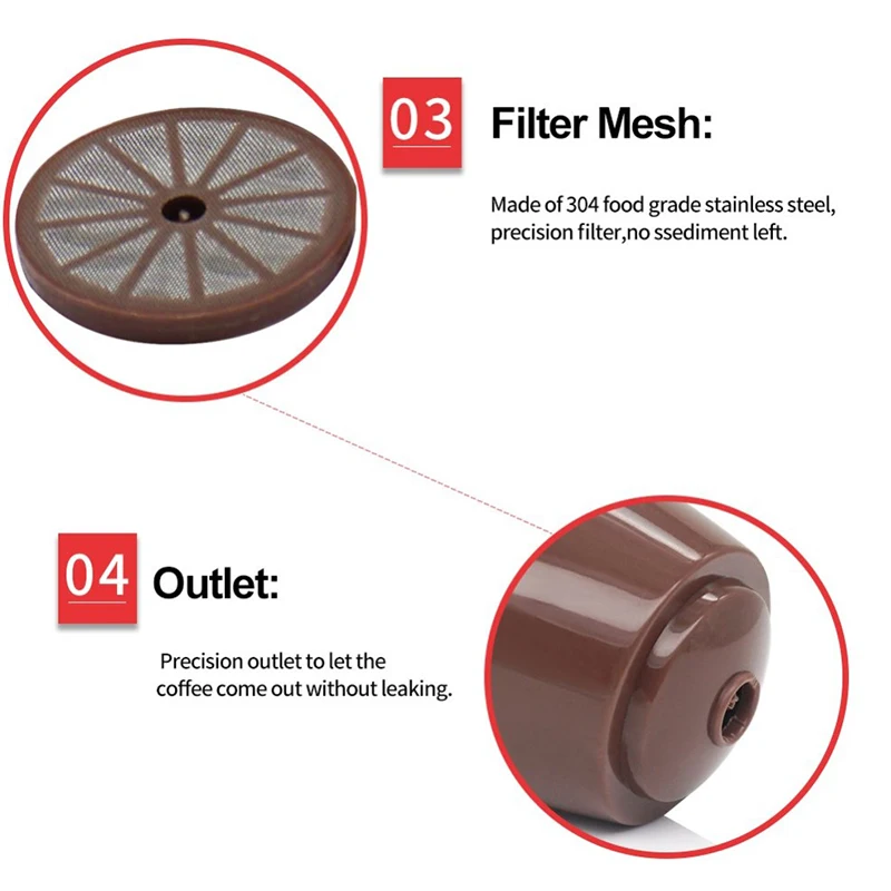 Кофейные фильтры для многократного использования Капсульная чашка многоразовые кофейные капсулы с кофе совместимы с Nescafe