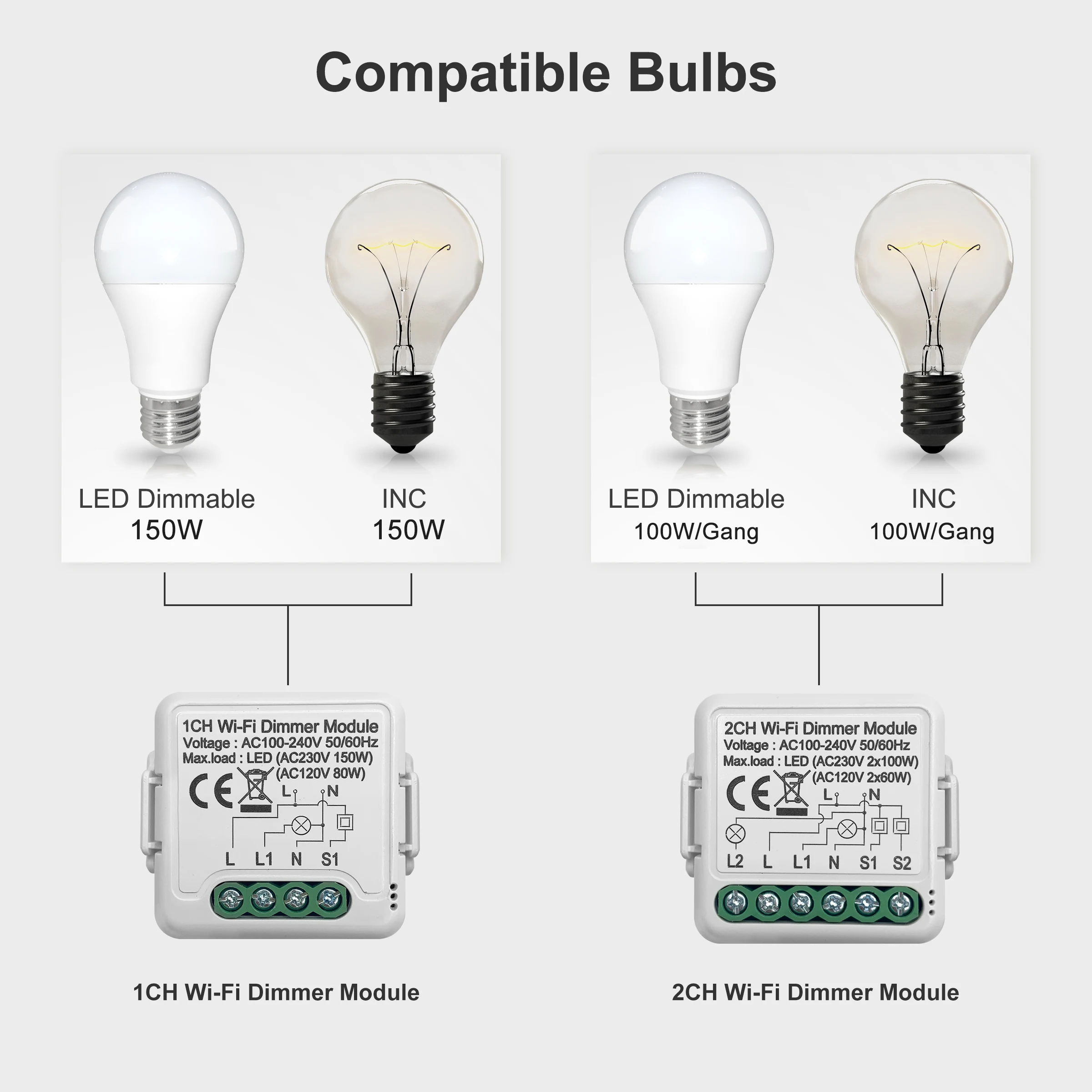 Girier-módulo Interruptor Tuya Wifi Inteligente Dimmer Light Way Control Interruptor Regulável Funciona com Alexa Google Home Gang Gang - Image 6