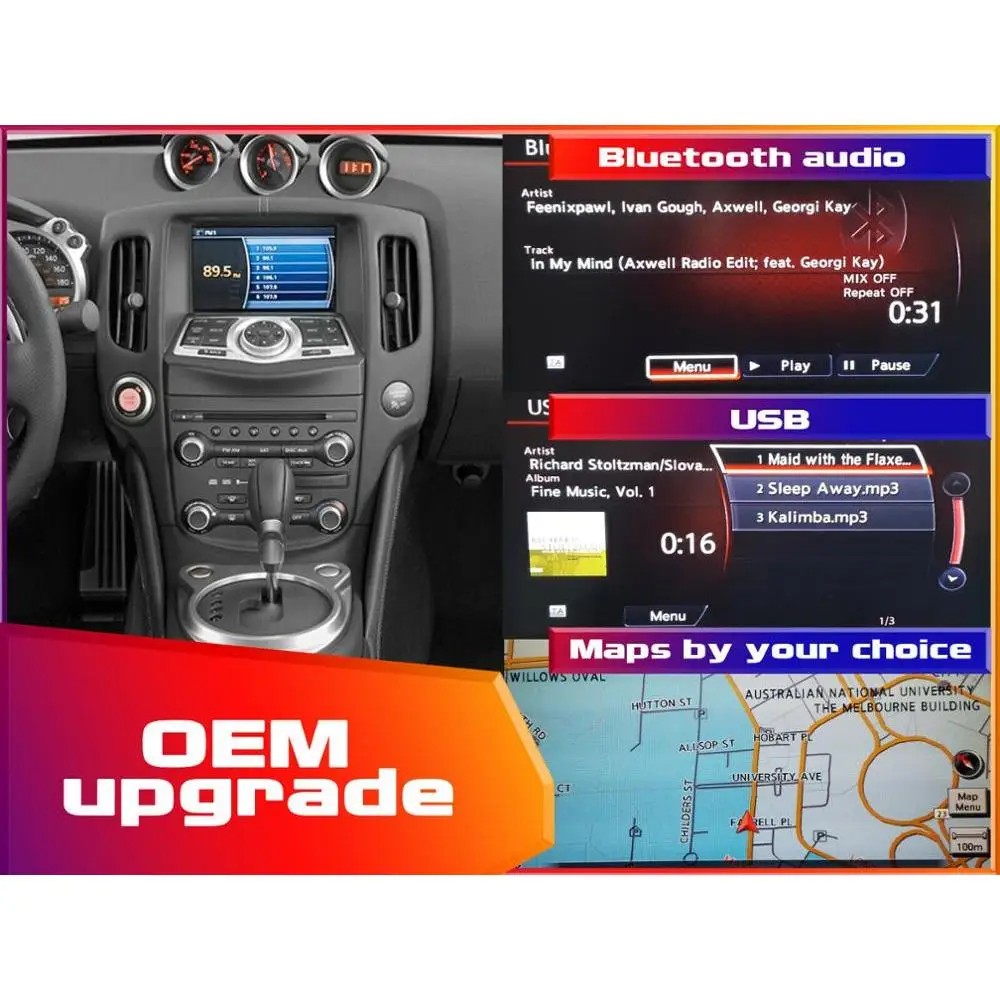 370Z 2008-2009 обновленный комплект. Оригинальная Автомобильная магнитола с навигацией Кларион. Преобразование на английский язык. 8 языков ЕС, Карты вашей страны