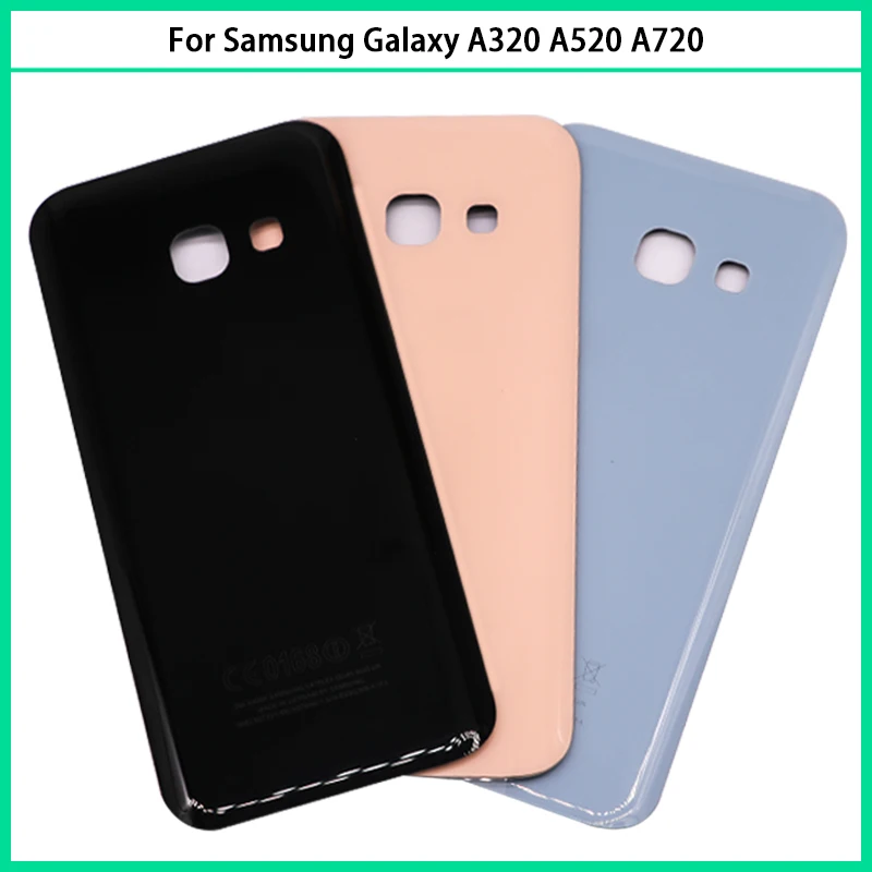 Для Samsung Galaxy A3 A5 A7 2017 A320 A520 A720 Задняя стеклянная дверь крышка батареи задний корпус