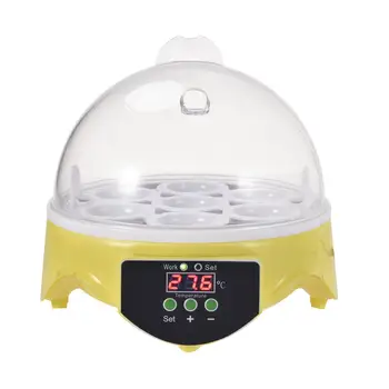 

30W Mini 7 Egg Automatic Incubator Poultry Incubator Brooder Digital Temperature Hatchery Eggs Incubator For Chicken Duck Bird