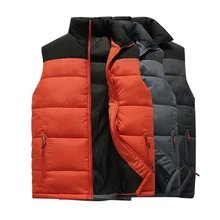 Новые мужские куртки жилет без рукавов зимний мужской теплый пуховый жилет Homme Повседневный утепленный жилет 4XL Chalecos Para Hombre