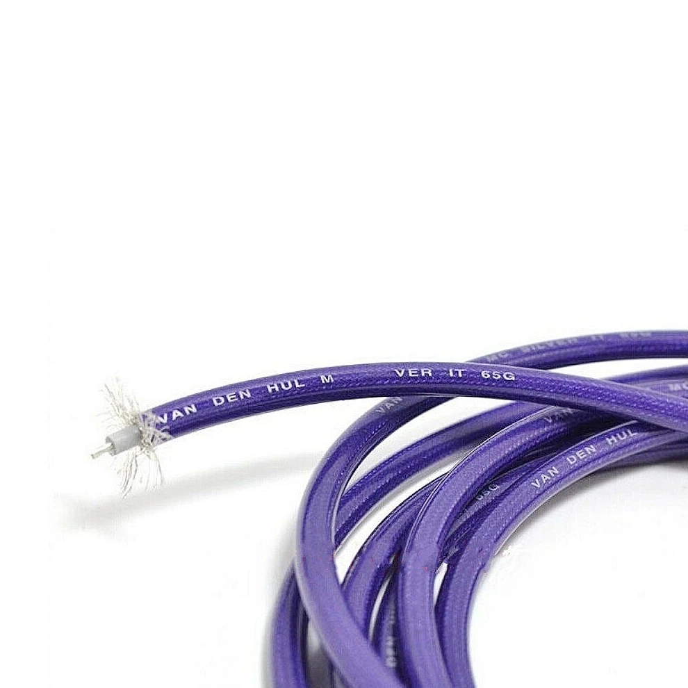 Hi Fi VAN DEN HUL MC SILVER IT 65G RCA штекер DIY Соединительный аудио кабель на заказ|Кабели VGA| |