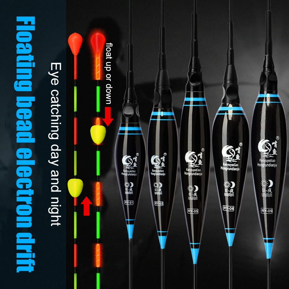Electric Fishing Floats Night Light Luminous Ball Slidding Floator Nano Bobber for Carp Tackles | Спорт и развлечения