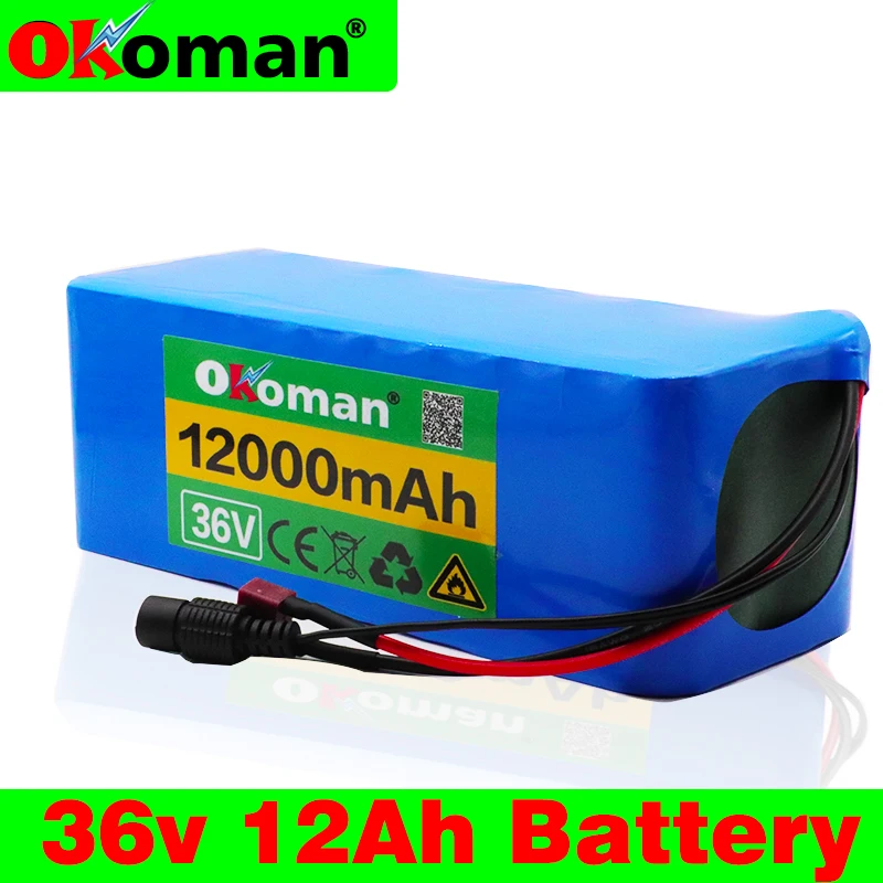 36V батарея 10S4P 12Ah 18650 литиевая 500W высокой мощности 42V 12000mAh Ebike Электрический