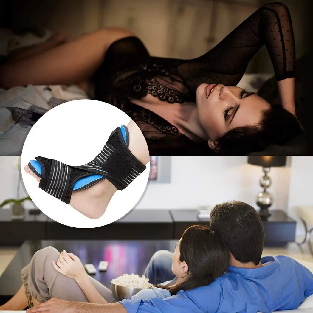 4pcs Foot Orthotic Supports Kits Adjustable 8-15 inch/20.3-38.1cm Elastic Strap Anti-spraining Braces