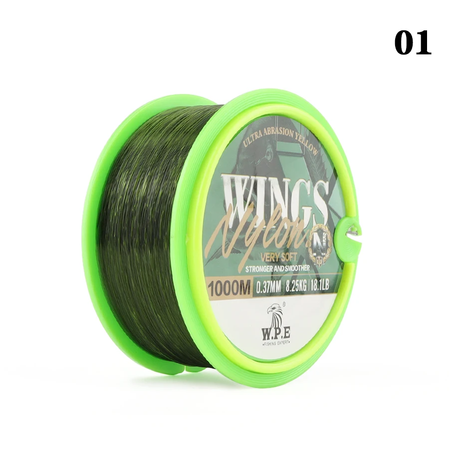 W.p.e 1000m Nylon Fishing Line 0.28mm-0.40mm 11.3lb-25lb Monofilament  Fishing Line Carp Fishing Feeder Fly Fishing Wire Tackle - Fishing Lines -  AliExpress