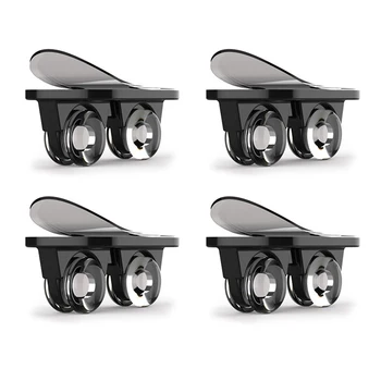 

4PCS Storage Box Pulley Storage Box Pulley Adhesive Pulley Storage Box Can Stick Black/White YE-Hot