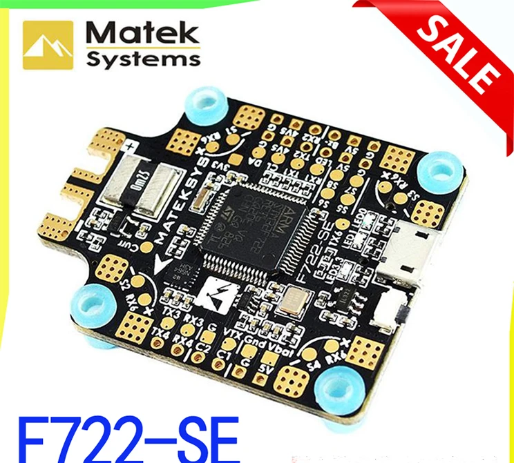 

Matek Mateksys F722-SE F7 Dual Gryo Flight Controller AIO OSD BEC Current Sensor For RC Models Multicopter Drone Part Accs