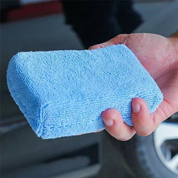 

Accessories Wax Polishing Pads 5pcs/set Part Car Microfiber Sponges Hand