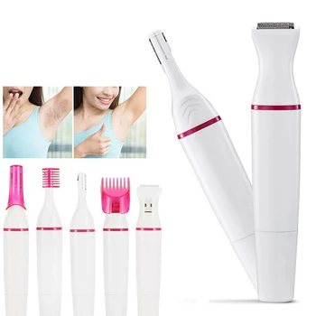 

5 in 1 Multifunction Women Hair Mini Shaver Trimmer Razor for Eyebrow Underarm Removal epilator Female Shaving Machine