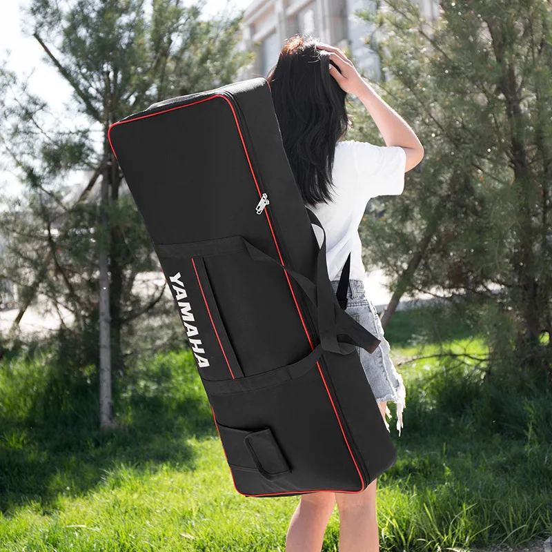 Funda para teclado de instrumento universal profesional, funda impermeable gruesa para piano Electrónico, 61 teclas