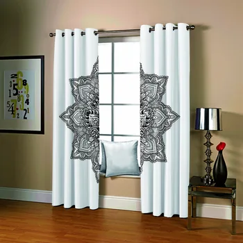 

SOFTBATF Mandala Curtain Blackout Curtains Fabric Drapes Window Curtains For living Room Bedroom Dropshipping