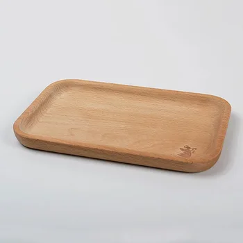

20*13cm eucalyptus without stitching rectangular tray pastry wooden plate