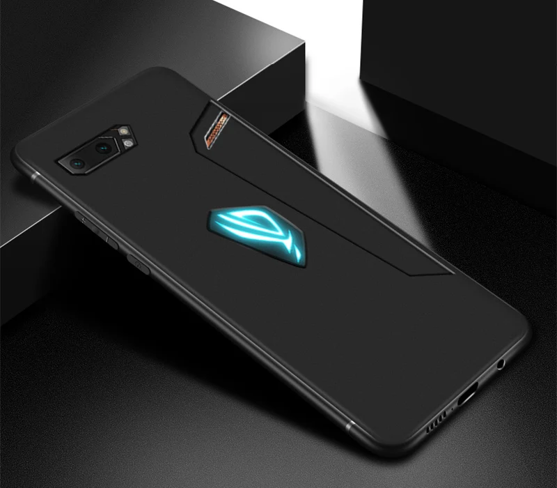 Для Asus ROG Phone 2 ZS660KL чехол 6,59 дюймов Ультратонкий Мягкий ТПУ силиконовый тонкий Матовый кожаный чехол ROG Phone II 2 чехлы для телефонов