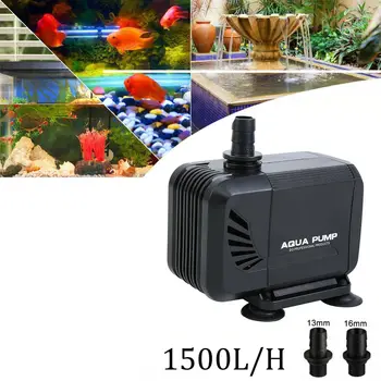 

Yonntech 1500L/H 15W Water Pump Aquarium Feed Low Noise Submersible Pump Fish Tank Fountain Pumps