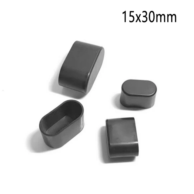 Oval Pipe hole Plug silicone chair leg cap Sock table foot Dust cover anti slip Furniture Leveling Feet Floor Protector Pad10pcs A 15X30MM