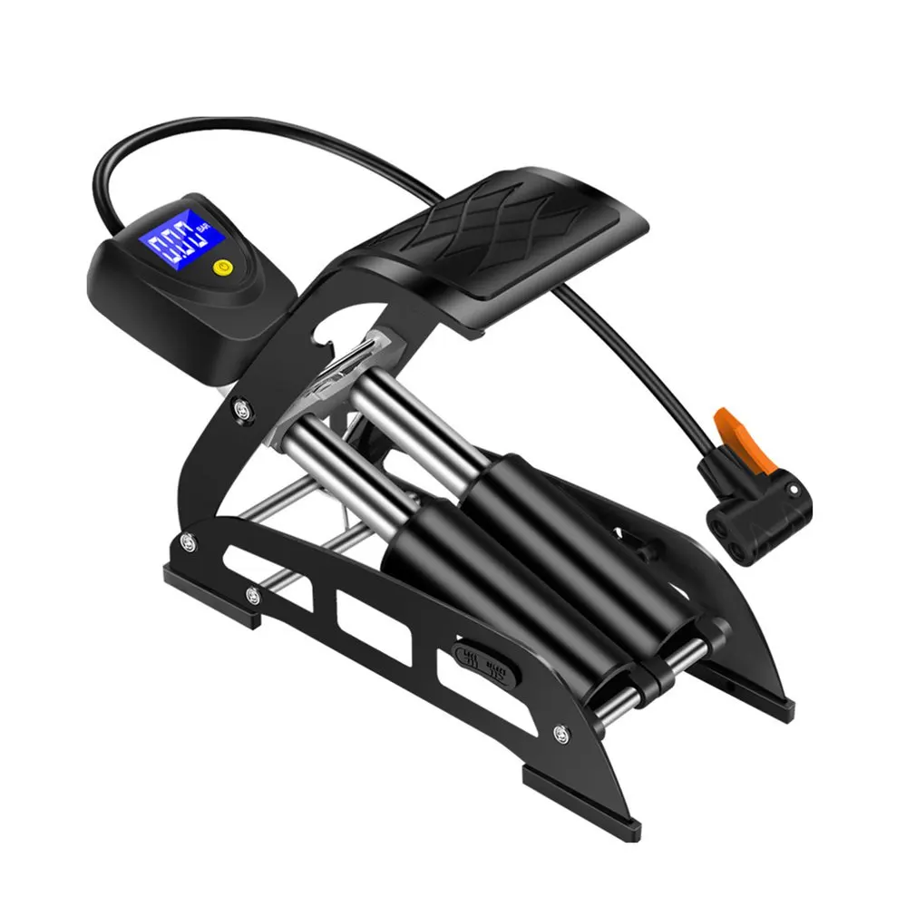 Mini Portable Foot Operated Air Pump Single Barrel Cylinder Air Inflator Bike Motorcycle Cycling Air Pump Floor Foot Bike Pump
