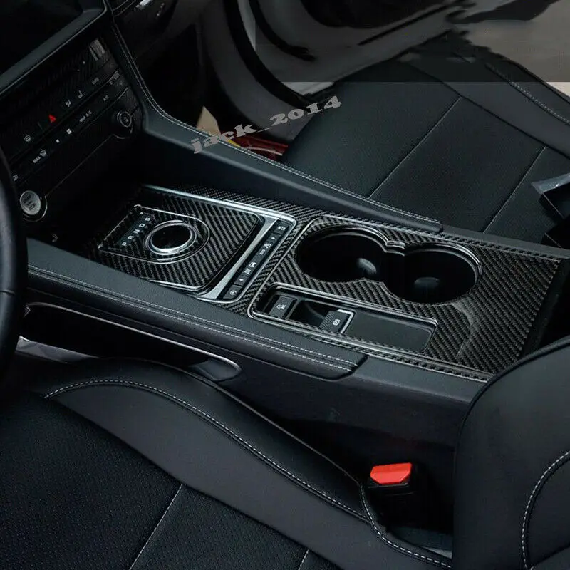 Углеродного волокна панель коробки передач отделкой для Jaguar XE x760 XF X260 F-PACE X761