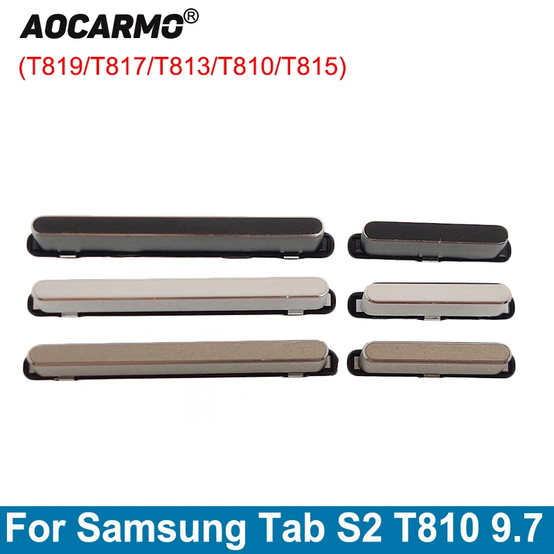 Power On Off Volume Button Side Key Replacement Part For Samsung GALAXY Tab S2 9.7 T810-T819