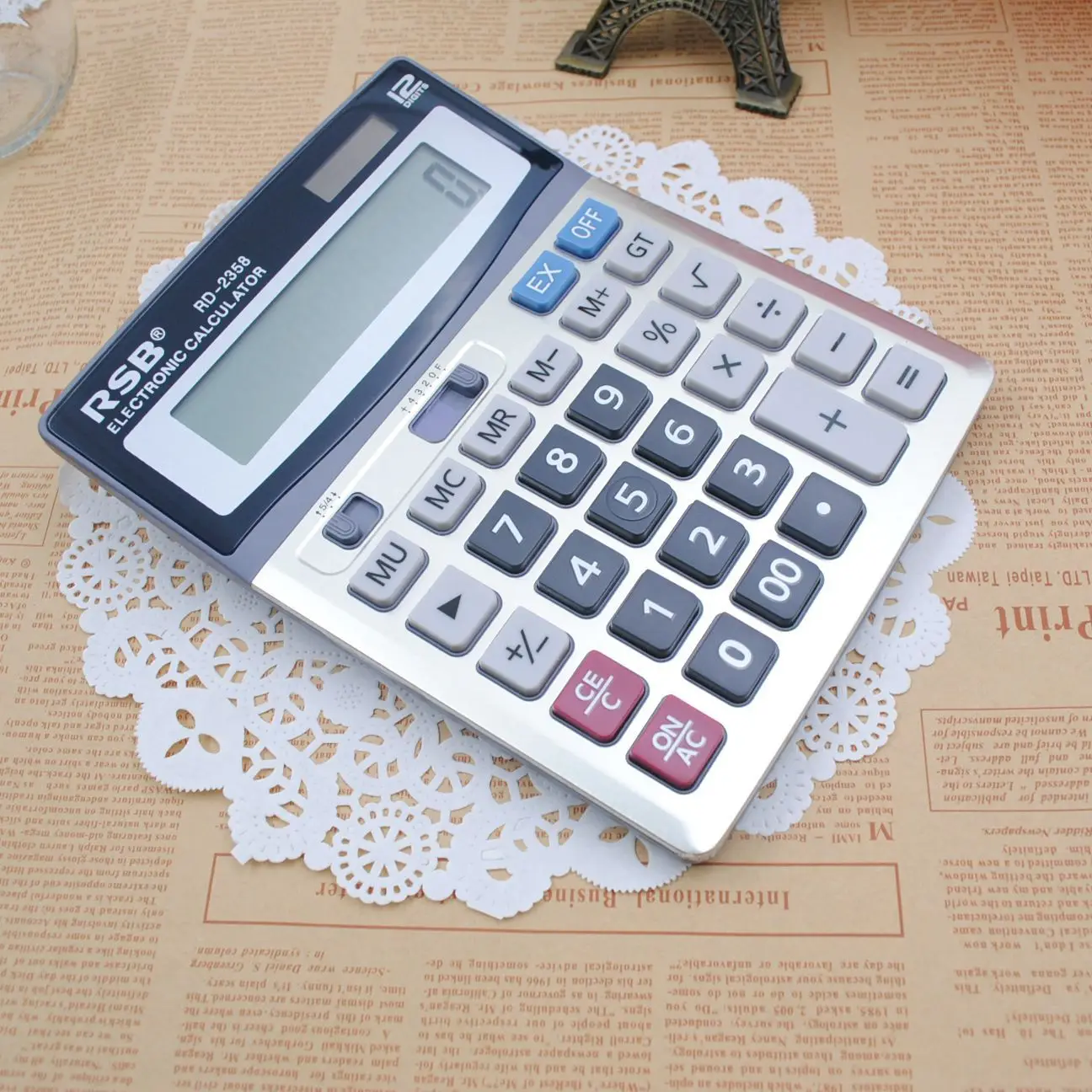 RSB rong ceafer 2358 для финансовых целей калькулятор 12 бит цифровой Дисплей солнечный калькулятор