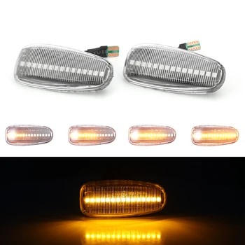 

2PCS Dynamic Flowing LED Turn Signal Light Side Marker Sequential Blinker Light For Mercedes BENZ W210 W202 W208 R170 Vito W638