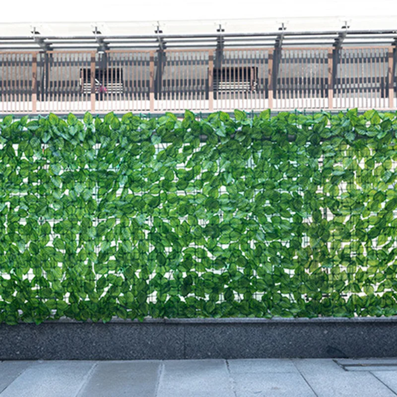 0.5*3M Artificial Leaf Privacy Fence Grass Roll Wall Balcony Landscaping Fence Plants Screen Panel Boxwood Hedge Backyard Decor artificial plants,artificial fence panels