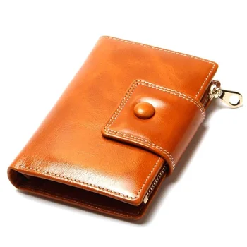 

High-Quality Leather Women Wallet Fashion Purse Female Short Wallets Pouch Handbag For Women Coin Card Holder Simple Carteira