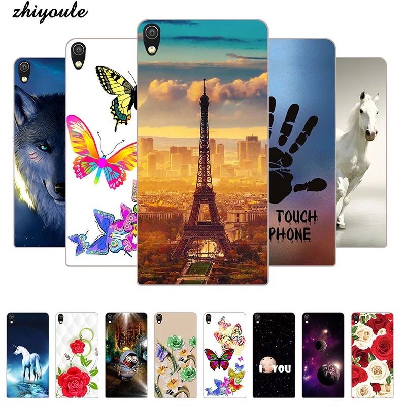 

Case For Huawei P6 P6-C00 P6-U06 P6-T00 TD Back Cover Flower Plants Original Hard Plastic Printed Cute Animal Phone shell