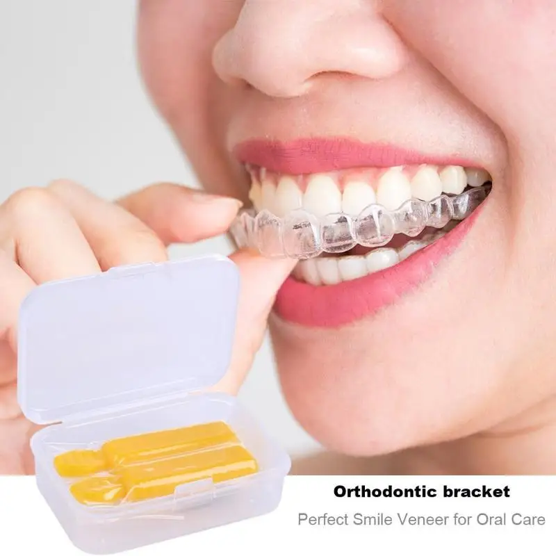 

2pcs Dental Orthodontics Braces Bracket Gum Irritation Teeth Orthodontics Gum Process without Seams to Extend Service Life