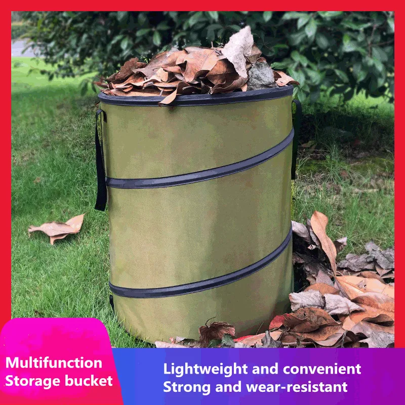 

Outdoor Reusable Waterproof Collapsible Container Garden Decoration Bin High Quality Gallon Gardening Bag Yard Waste Bins