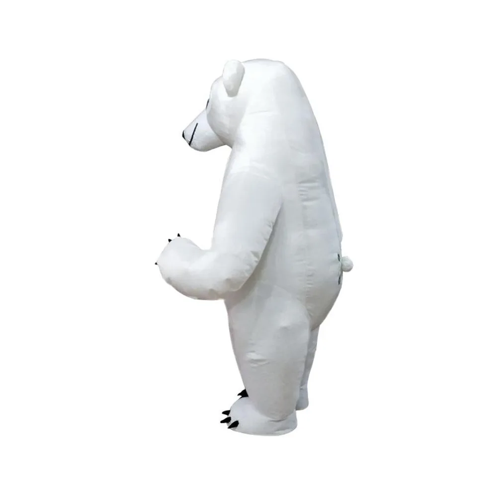 Костюм полярного медведя костюм для взрослых надувной Белый медведь костюм реклама для Fantasias Homem настроить 2,6 м высокие короткие волосы