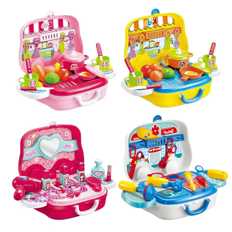 

Xiong cheng Maintenance Toolbox Doctor Set Kitchen Meal Kitchen Hand Travel Lugguge-Sliding Play House Makeup Toy