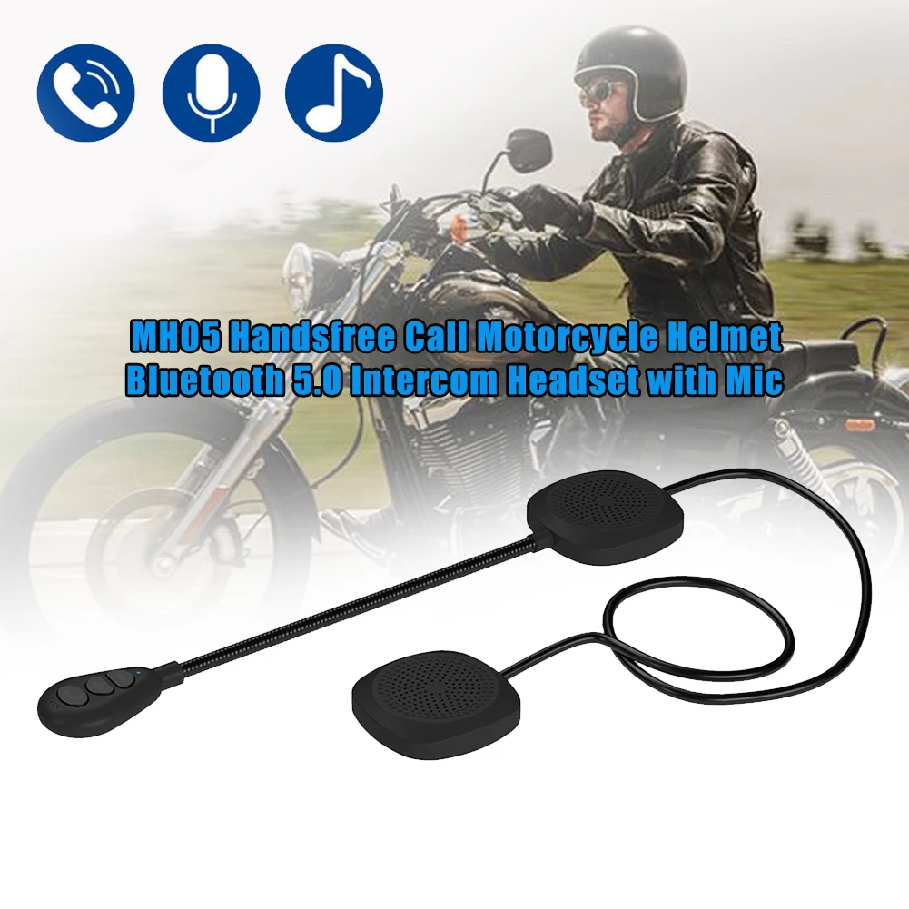 Мотоцикл MH05 Handsfree Вызов шлем Bluetooth 5,0 домофон шумоподавление гарнитура с микрофоном