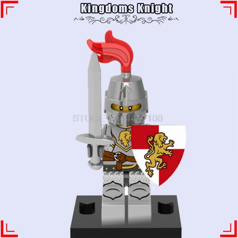 Kingdoms Knight 300 Спартанс Римский Воин эльф-Охотник Арес король персонаж фильма строительные технические блоки Хоббит детские игрушки звездные армейские солдаты войны - Цвет: Kingdoms Knight