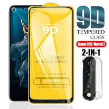 Для huawei Nova 5T 6,2" Honor 20s 2-в-1 задняя Камера объектив из закаленного Стекло протектор для huawei Honor 20 S 20 Nova5T тонкая плёнка