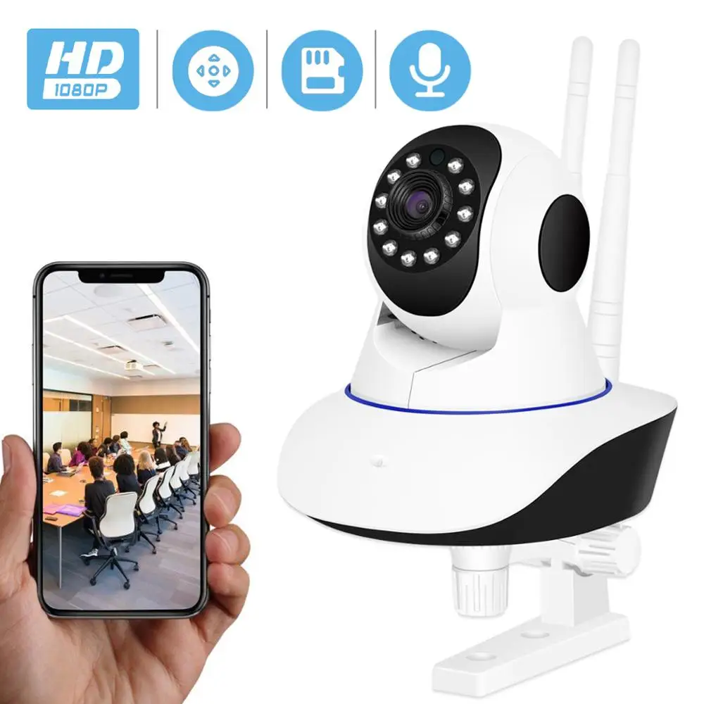Беспроводная ip камера BESDER H.265 1080P видеонаблюдения для дома Wi Fi проводная ИК