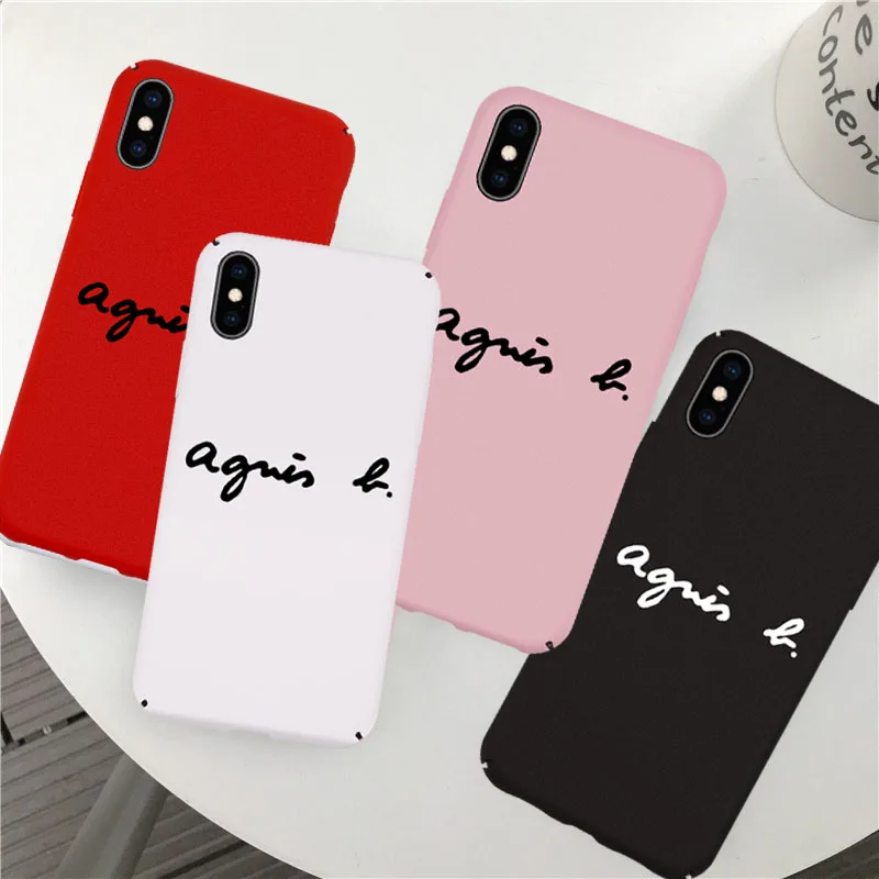 Jamular Fashion Agne Matte Hard PC Back Case Cover for IPhone XS XR MAX 6 6s 7 7 Plus 8 8plus X Luxury Phone Coque