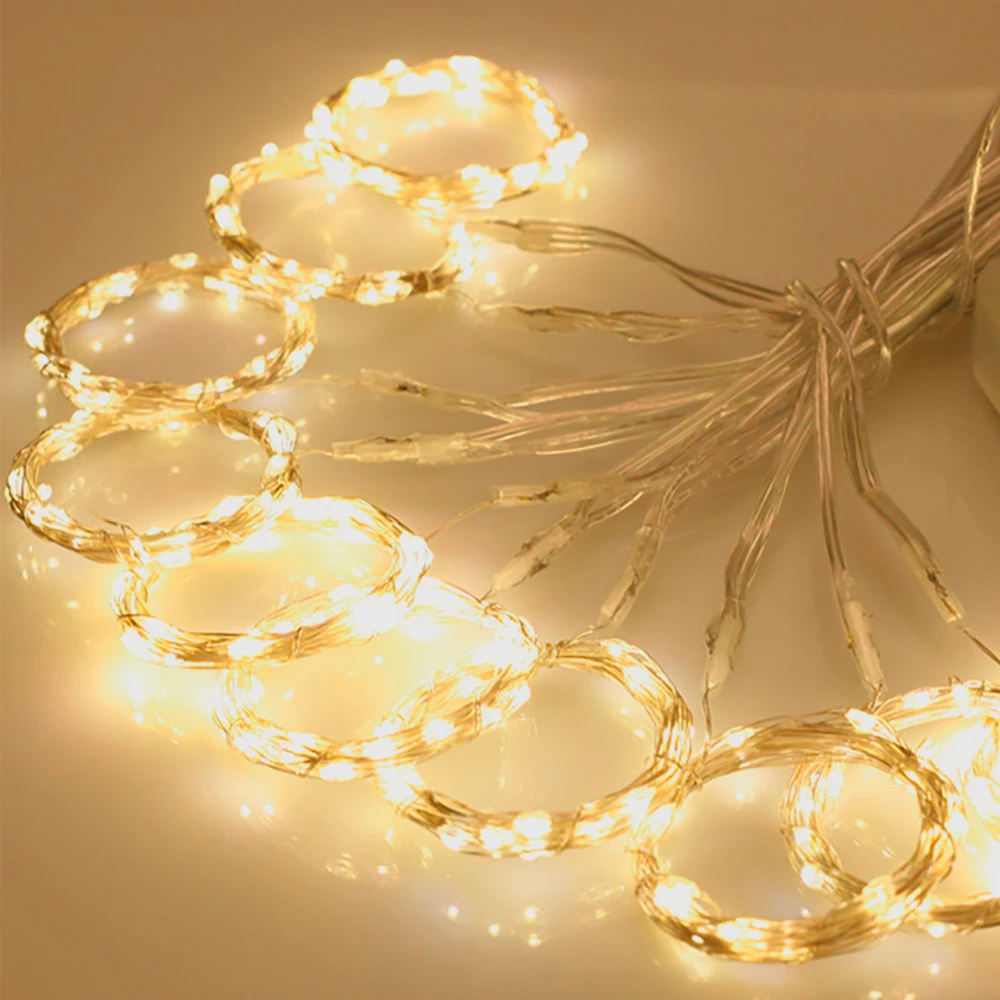 3M 300 светодиодный гирлянда на Рождество, гирлянда со звездами, занавес, USB, для наружного/внутреннего украшения, гирлянда, Сказочная лампа для вечерние, свадебные, праздничные